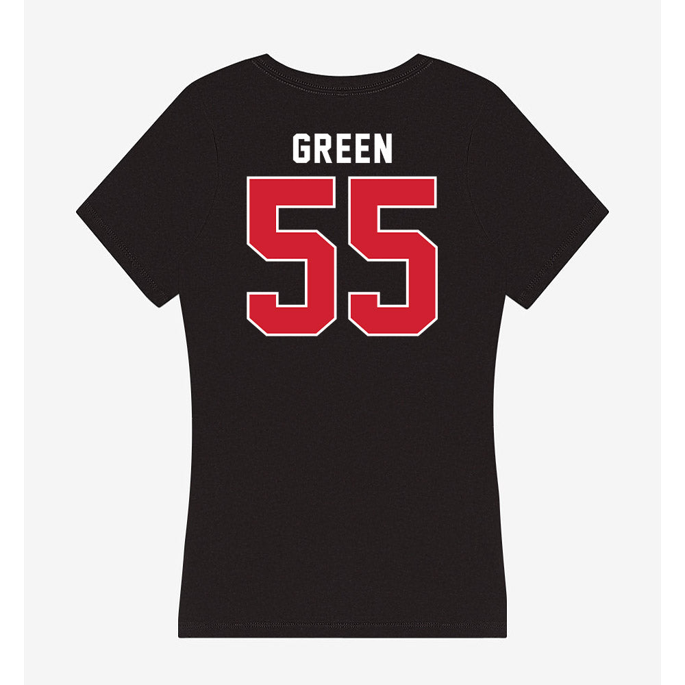 Fairfield - NCAA Women's Basketball : Nia Green - Women's V-Neck T-Shirt-1
