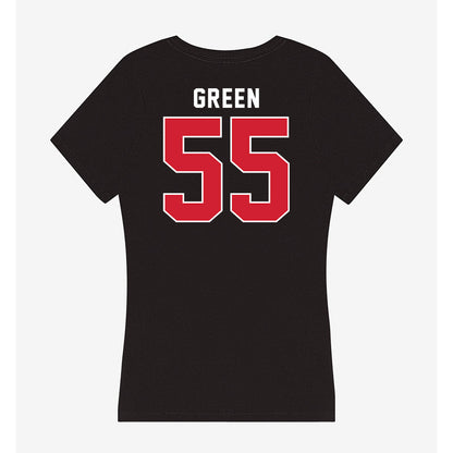 Fairfield - NCAA Women's Basketball : Nia Green - Women's V-Neck T-Shirt-1