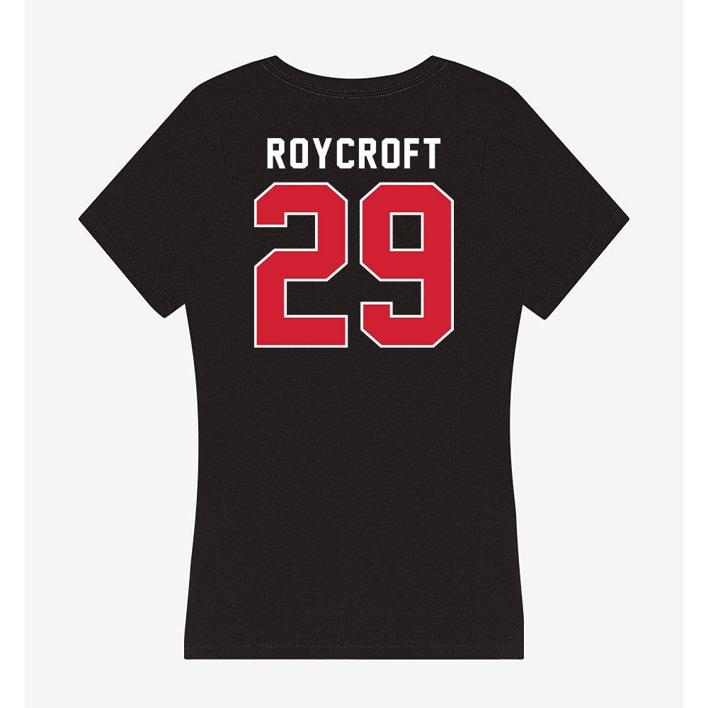 Fairfield - NCAA Women's Soccer : Riley Roycroft - Women's V-Neck T-Shirt-1