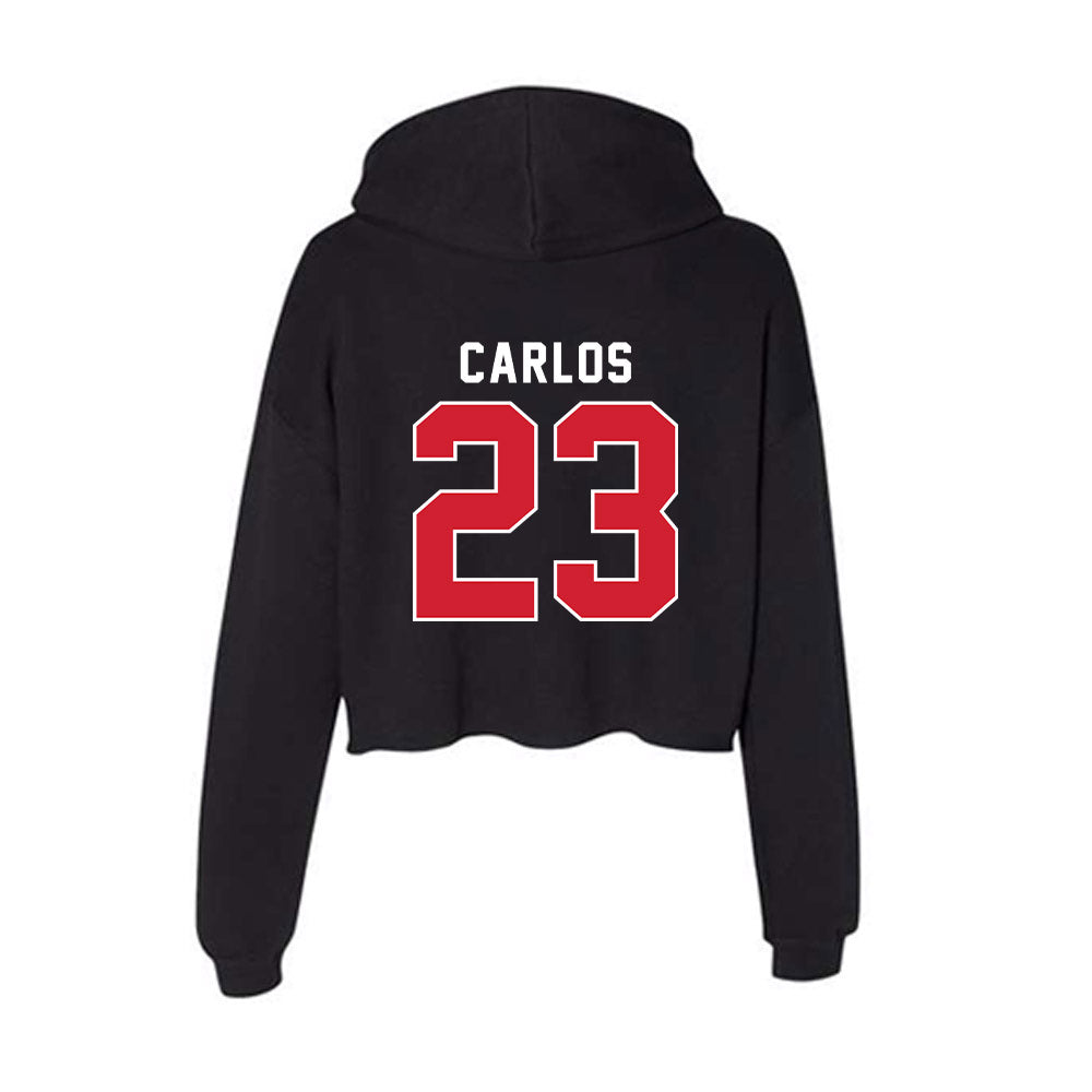 Fairfield - NCAA Men's Soccer : Cristiano Carlos - Women's Crop Fleece Hooded Sweatshirt-1
