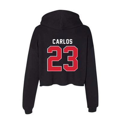 Fairfield - NCAA Men's Soccer : Cristiano Carlos - Women's Crop Fleece Hooded Sweatshirt-1