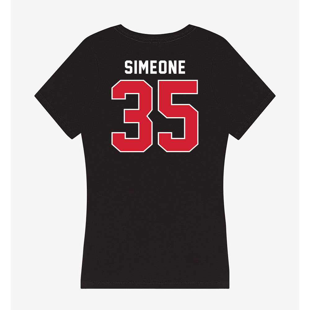 Fairfield - NCAA Women's Lacrosse : Anabella Simeone - Women's V-Neck T-Shirt-1