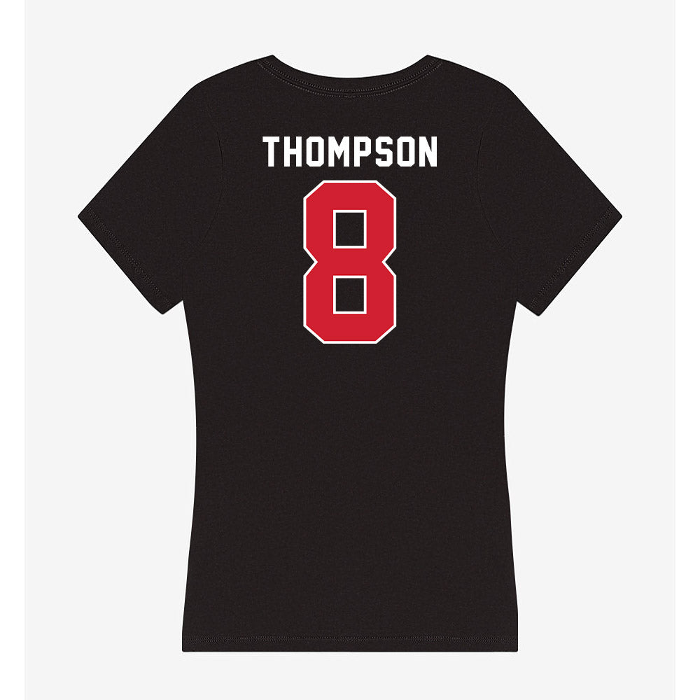 Fairfield - NCAA Men's Soccer : Drew Thompson - Women's V-Neck T-Shirt-1