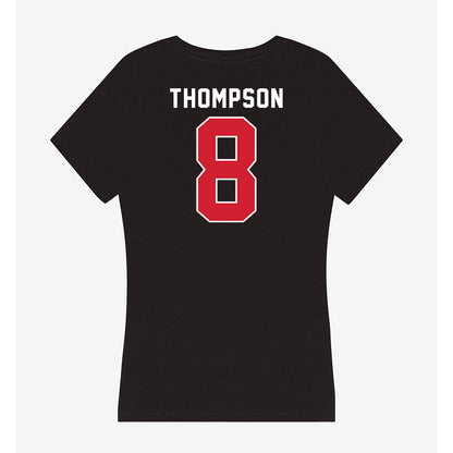 Fairfield - NCAA Men's Soccer : Drew Thompson - Women's V-Neck T-Shirt-1