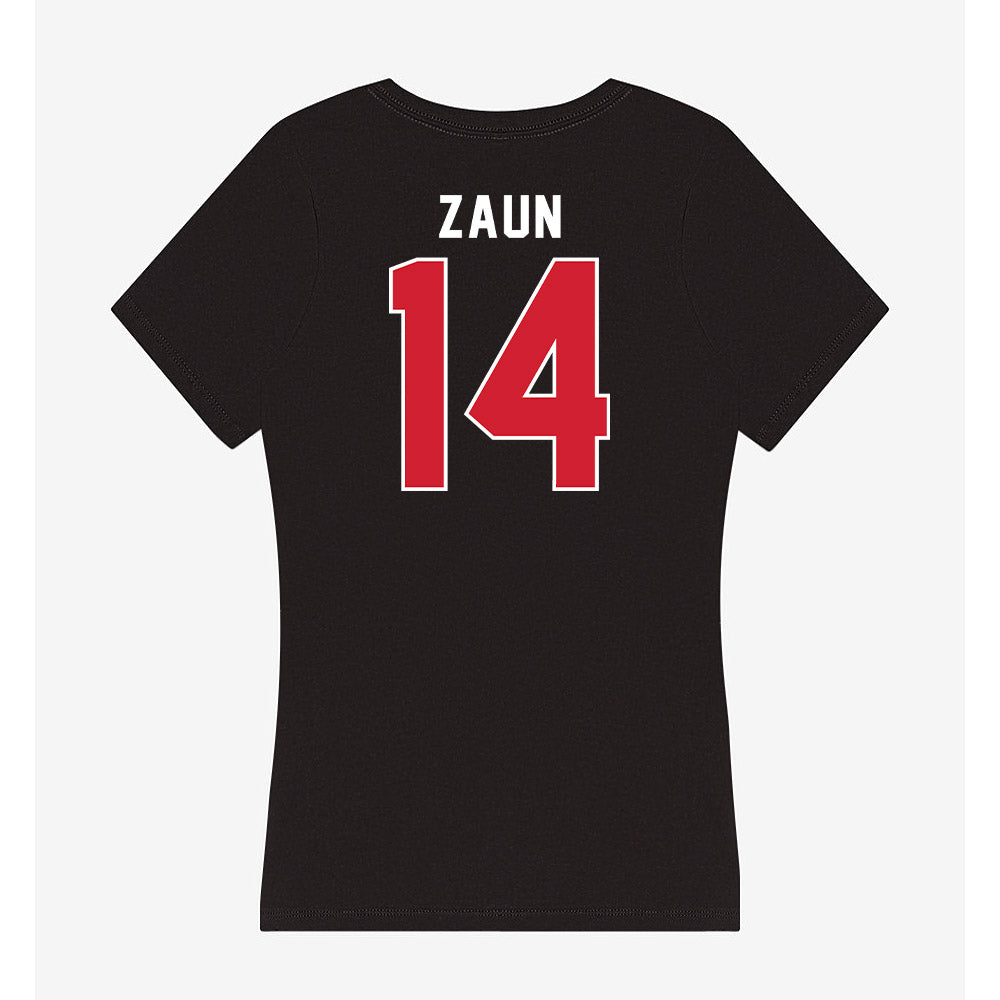 Fairfield - NCAA Women's Soccer : Payton Zaun - Women's V-Neck T-Shirt-1
