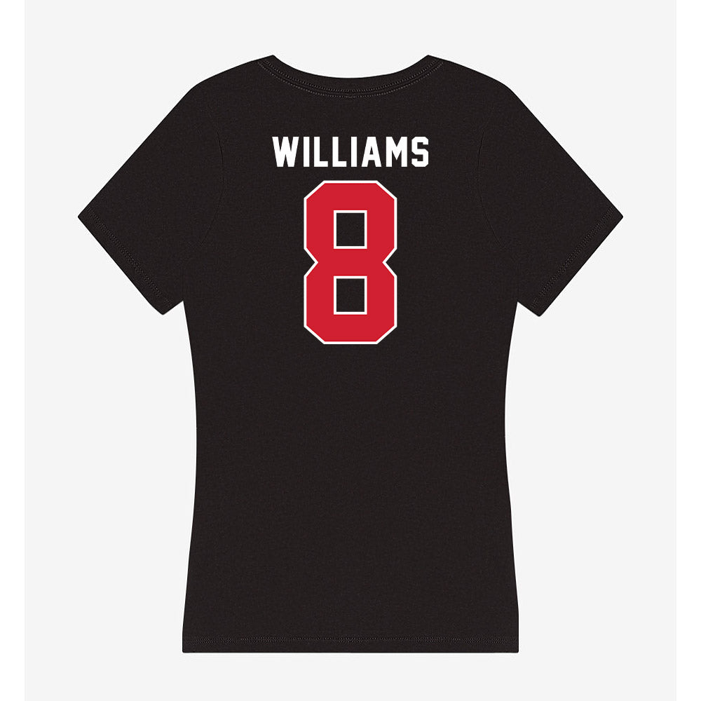 Fairfield - NCAA Men's Basketball : Tony Williams - Women's V-Neck T-Shirt-1