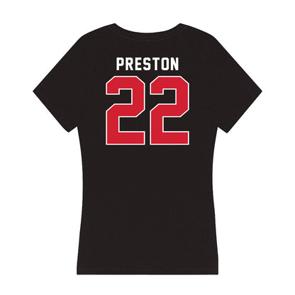 Fairfield - NCAA Women's Lacrosse : Julia Preston - Women's V-Neck T-Shirt-1