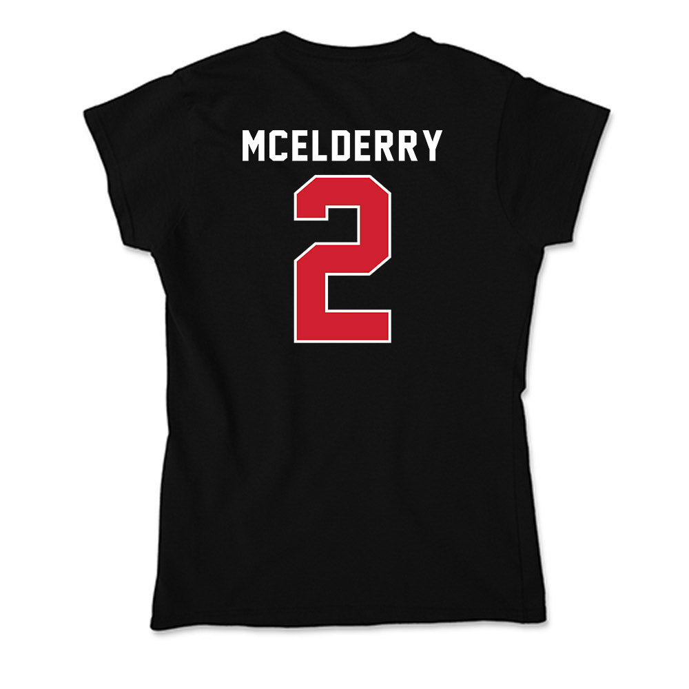 Fairfield - NCAA Men's Soccer : Liam McElderry - Soft Style Women’s T-Shirt-1
