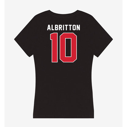 Fairfield - NCAA Men's Soccer : Sean Albritton - Women's V-Neck T-Shirt-1