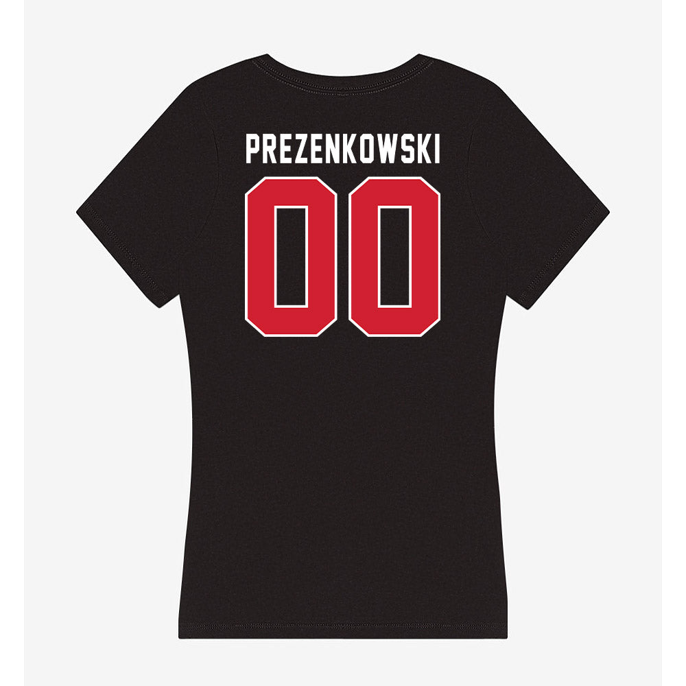 Fairfield - NCAA Women's Soccer : Leah Prezenkowski - Women's V-Neck T-Shirt-1