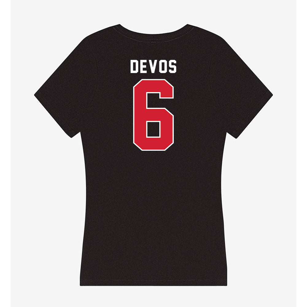 Fairfield - NCAA Women's Soccer : Taylor deVos - Women's V-Neck T-Shirt-1