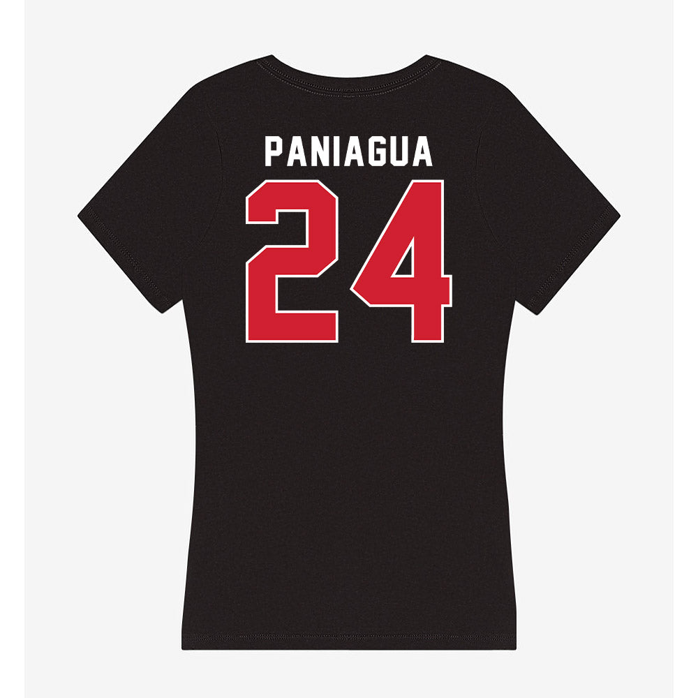 Fairfield - NCAA Women's Volleyball : Ella Paniagua - Women's V-Neck T-Shirt-1