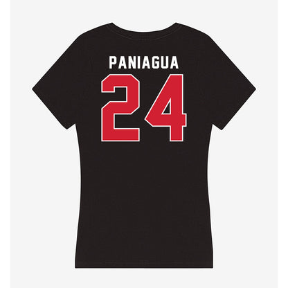 Fairfield - NCAA Women's Volleyball : Ella Paniagua - Women's V-Neck T-Shirt-1