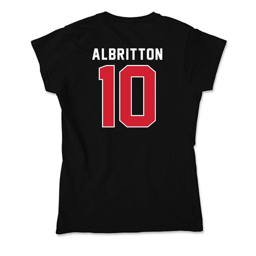 Fairfield - NCAA Men's Soccer : Sean Albritton - Soft Style Women’s T-Shirt-1