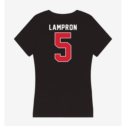 Fairfield - NCAA Men's Lacrosse : Devin Lampron - Women's V-Neck T-Shirt-1