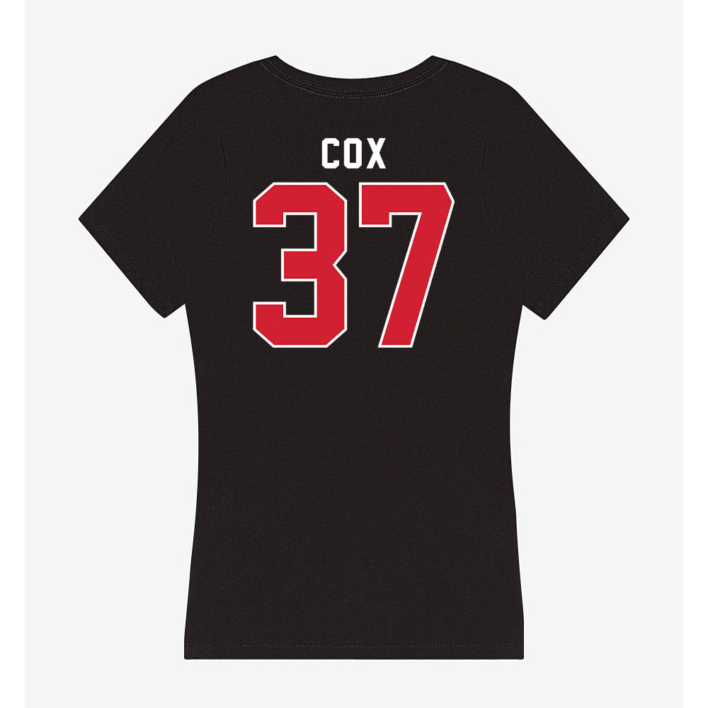 Fairfield - NCAA Men's Lacrosse : Jack Cox - Women's V-Neck T-Shirt-1