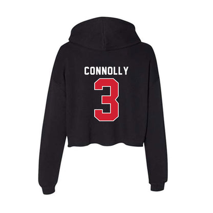 Fairfield - NCAA Men's Lacrosse : Thomas Connolly - Women's Crop Fleece Hoodie-1