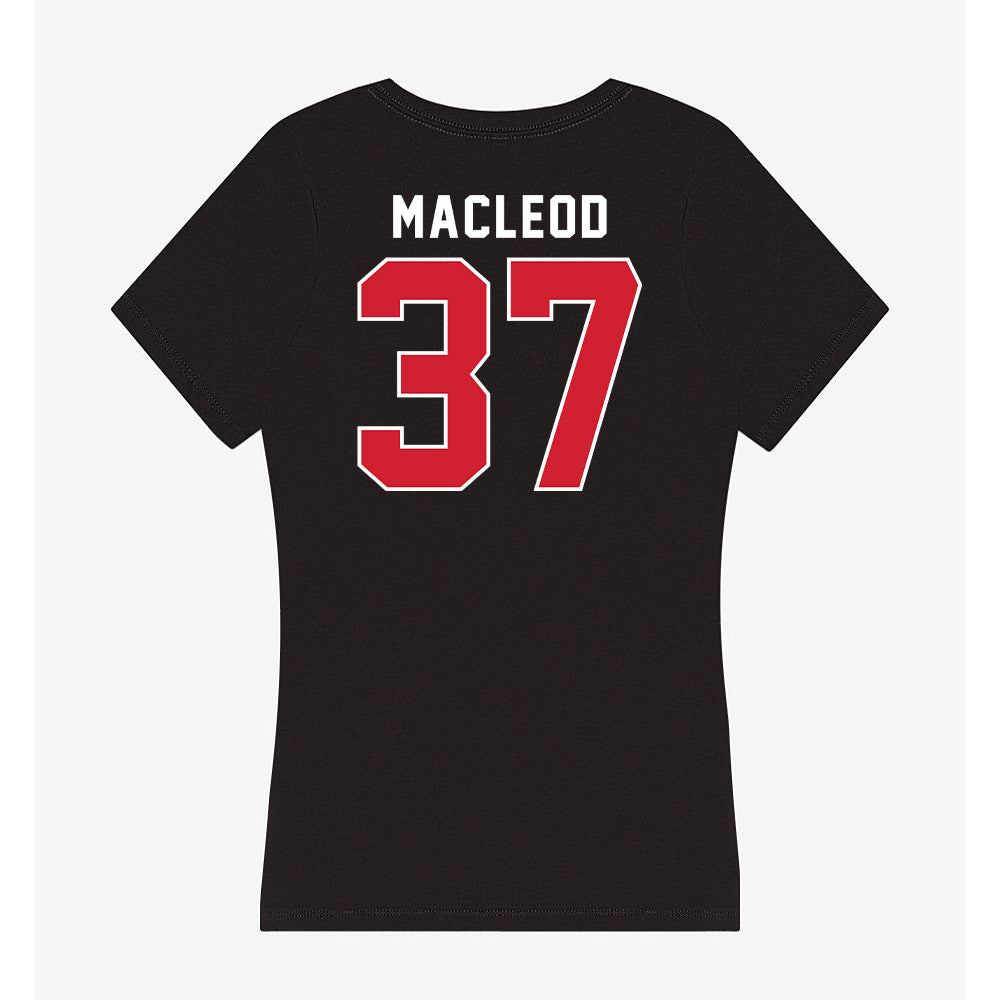 Fairfield - NCAA Women's Lacrosse : Sara MacLeod - Women's V-Neck T-Shirt-1