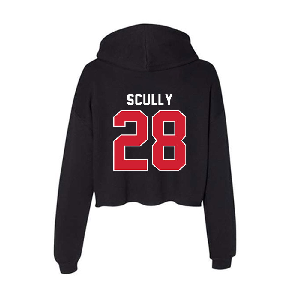 Fairfield - NCAA Men's Lacrosse : Andrew Scully - Women's Crop Fleece Hoodie-1