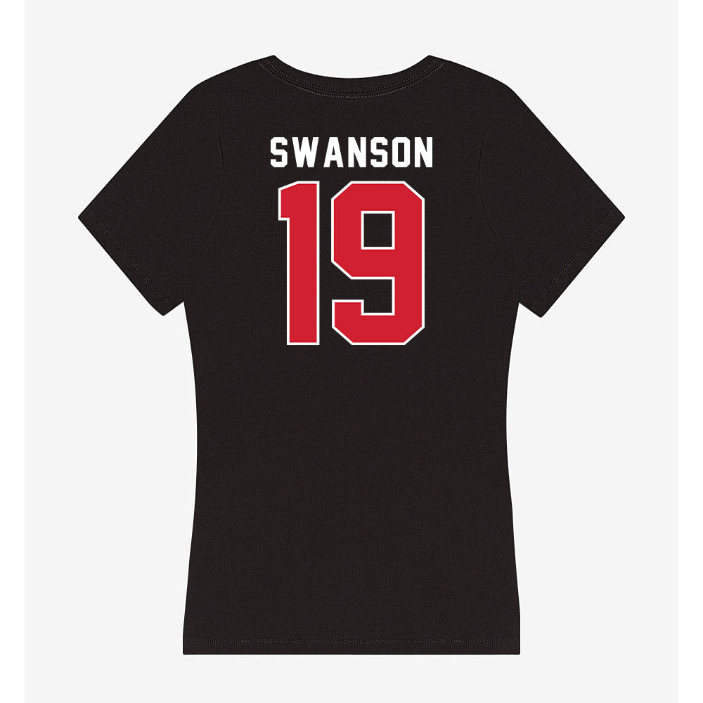 Fairfield - NCAA Baseball : Boden Swanson - Women's V-Neck T-Shirt-1