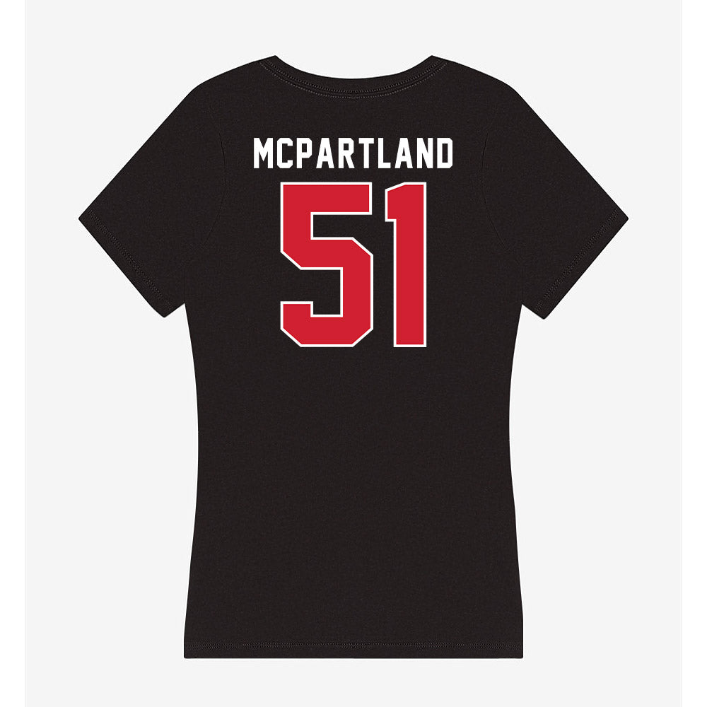 Fairfield - NCAA Men's Lacrosse : Will McPartland - Women's V-Neck T-Shirt-1