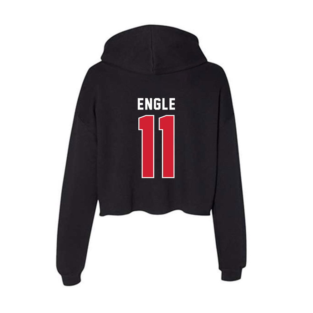 Fairfield - NCAA Baseball : Harrison Engle - Women's Crop Fleece Hoodie-1