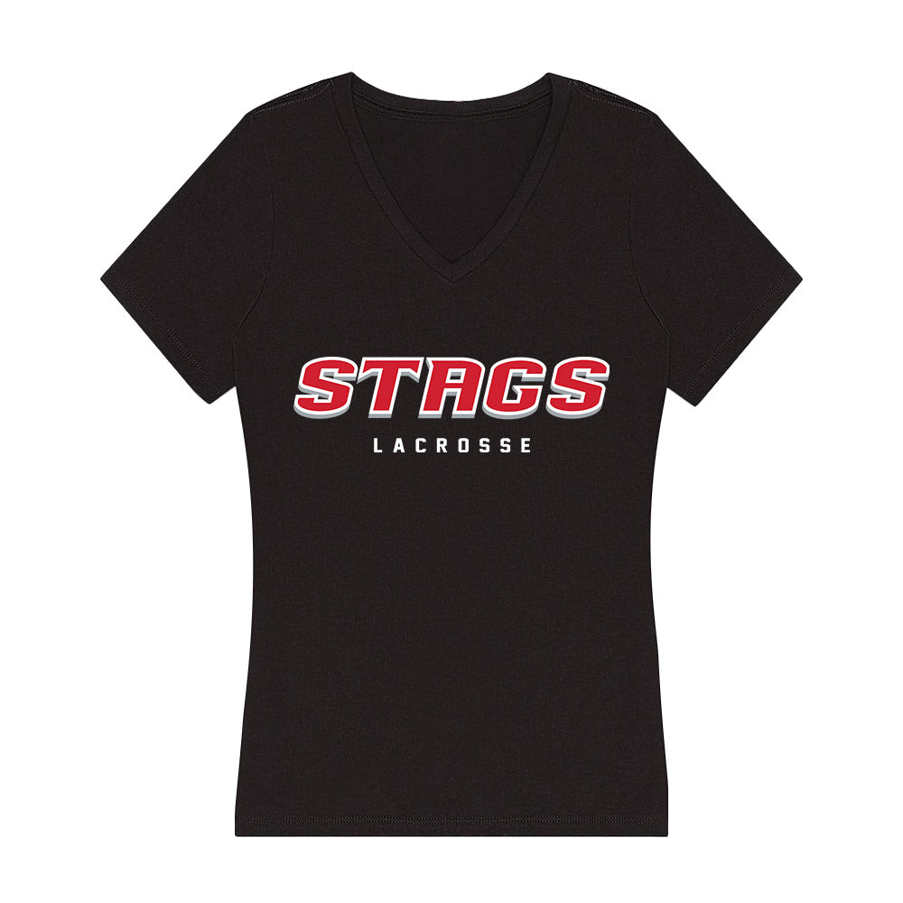Fairfield - NCAA Men's Lacrosse : Will McPartland - Women's V-Neck T-Shirt-0