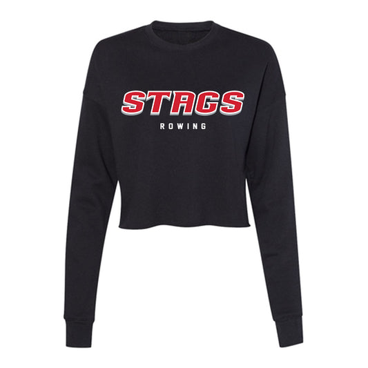 Fairfield - NCAA Women's Rowing : Lucienne Greisman - Women's Cropped Crew Fleece-0