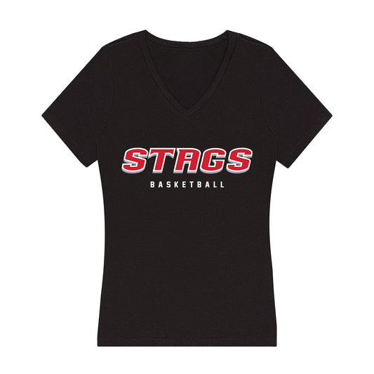 Fairfield - NCAA Women's Basketball : Christina Pham - Women's V-Neck T-Shirt-0