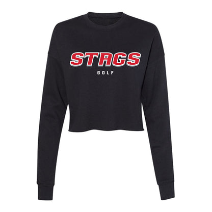 Fairfield - NCAA Men's Golf : Ben Madden - Women's Cropped Crew Fleece-0