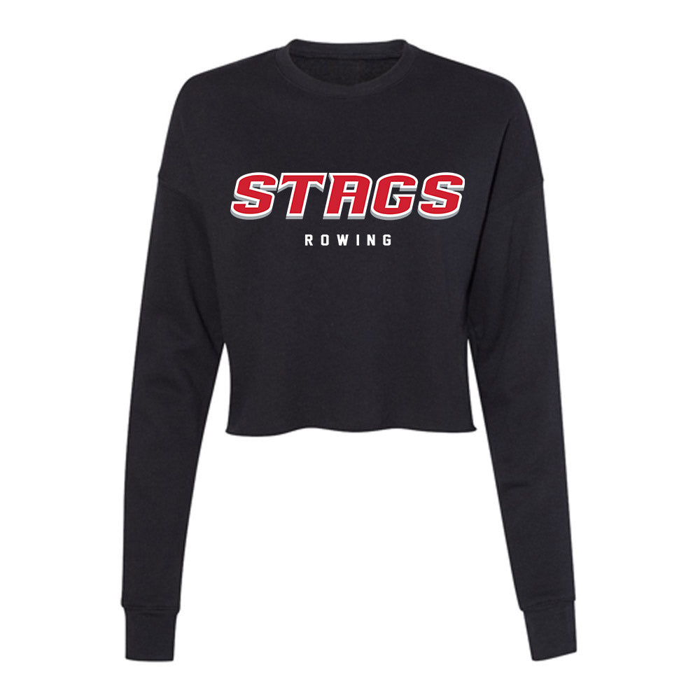 Fairfield - NCAA Men's Rowing : Ryan MacDonnell - Women's Cropped Crew Fleece-0