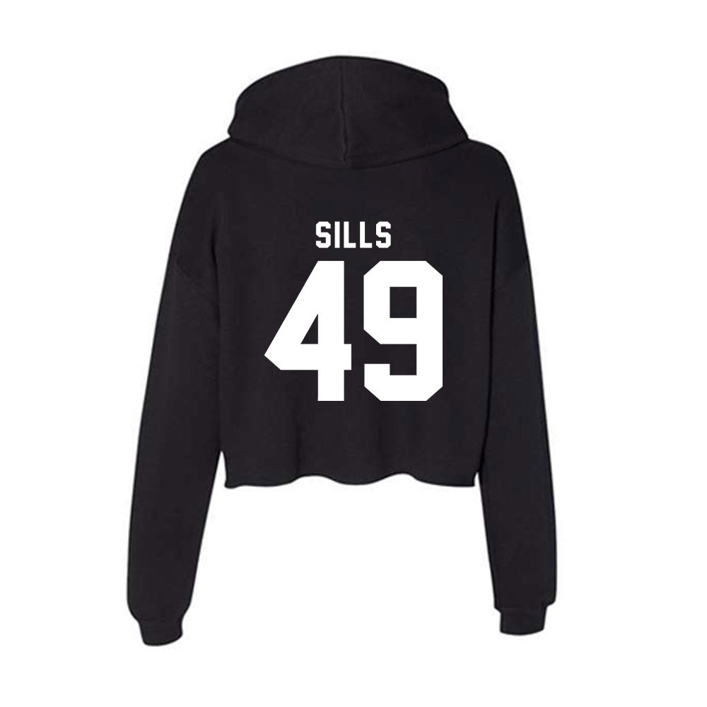 Delaware - NCAA Football : Maddox Sills - Women's Crop Fleece Hoodie-1