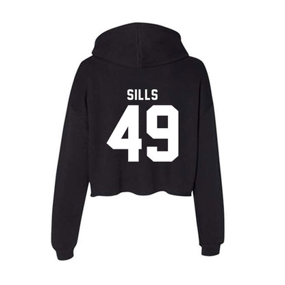 Delaware - NCAA Football : Maddox Sills - Women's Crop Fleece Hoodie-1