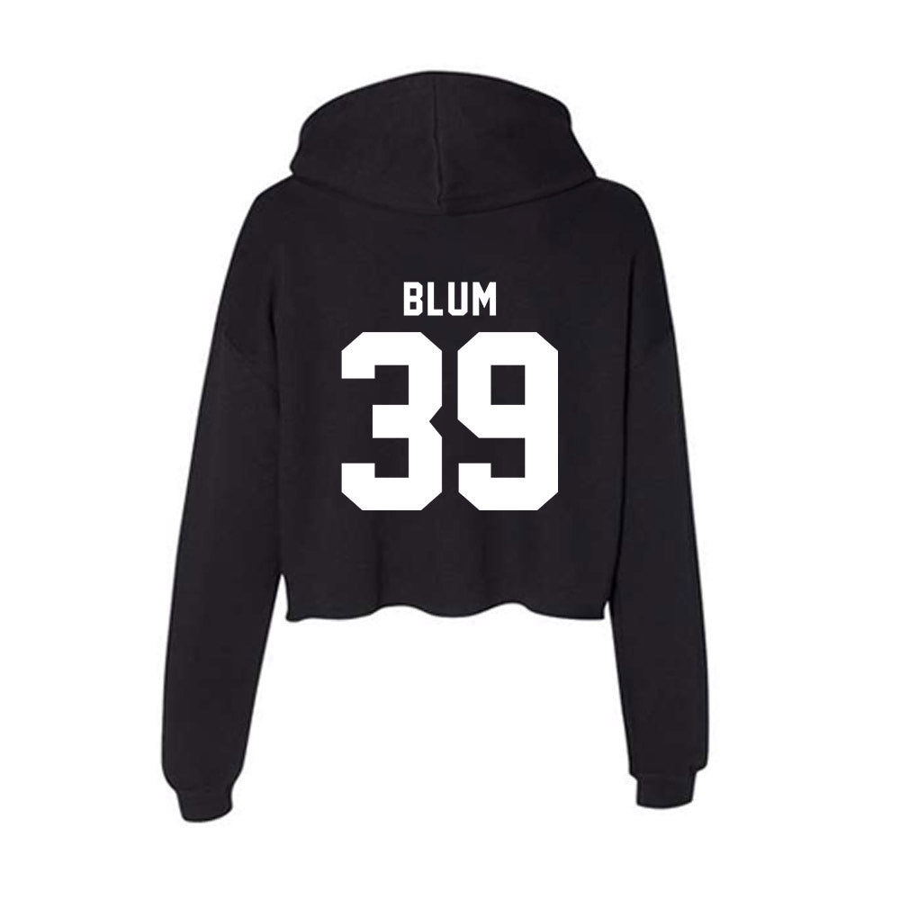 Delaware - NCAA Baseball : Brady Blum - Women's Crop Fleece Hoodie-1