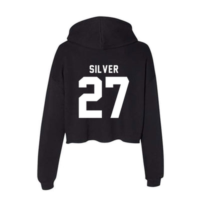Delaware - NCAA Football : Jo Silver - Women's Crop Fleece Hoodie-1