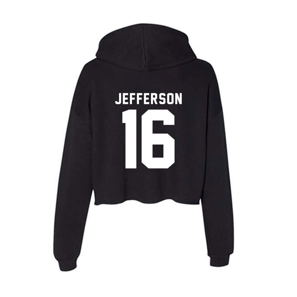 Delaware - NCAA Football : Noah Jefferson - Women's Crop Fleece Hoodie-1