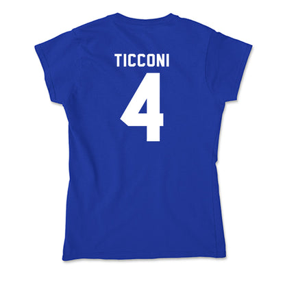 Delaware - NCAA Women's Soccer : Ava Ticconi - Soft Style Women’s T-Shirt-1