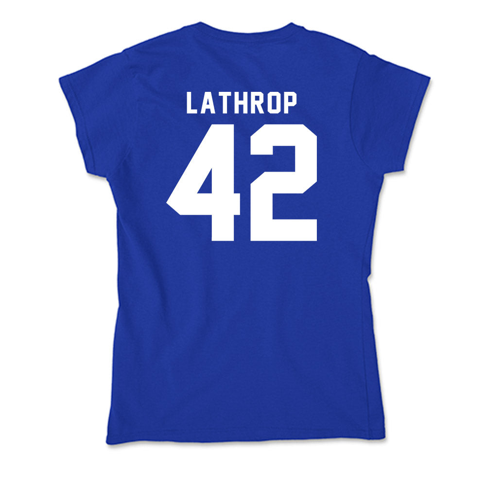 Delaware - NCAA Men's Lacrosse : Keegan Lathrop - Soft Style Women’s T-Shirt-1
