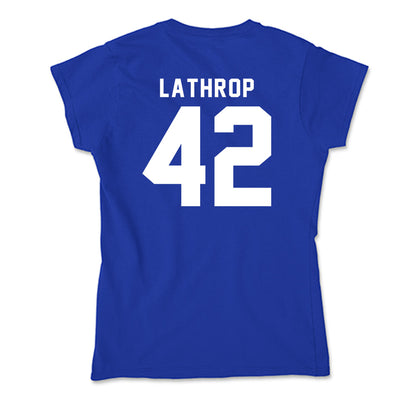Delaware - NCAA Men's Lacrosse : Keegan Lathrop - Soft Style Women’s T-Shirt-1