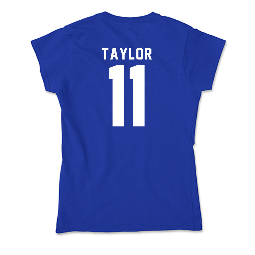 Delaware - NCAA Men's Basketball : Jayden Taylor - Soft Style Women’s T-Shirt-1