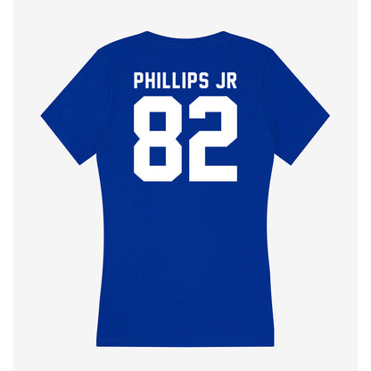 Delaware - NCAA Football : Derrick Phillips Jr - Women's V-Neck T-Shirt-1
