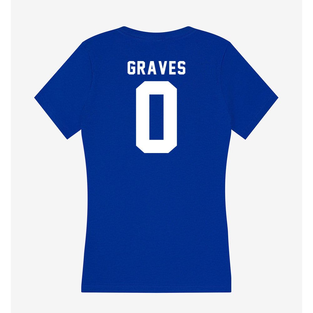 Delaware - NCAA Football : Bryson Graves - Women's V-Neck T-Shirt-1