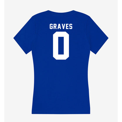 Delaware - NCAA Football : Bryson Graves - Women's V-Neck T-Shirt-1