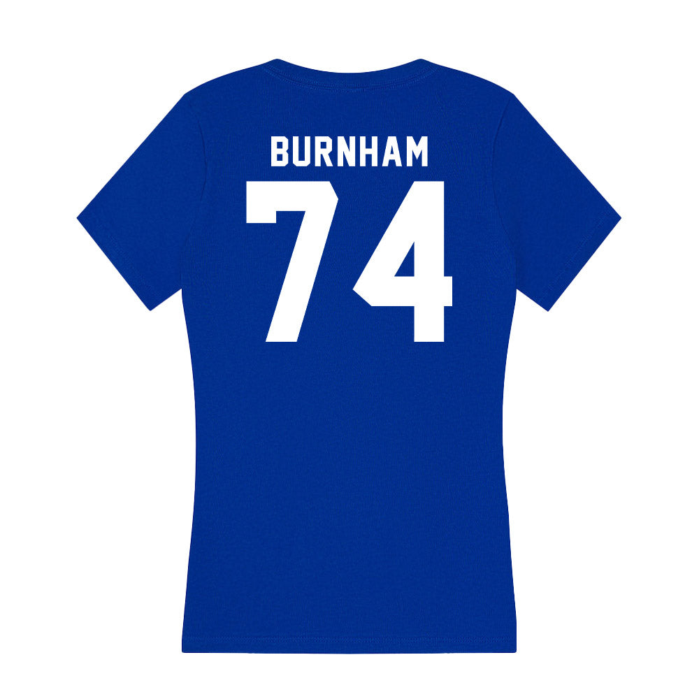 Delaware - NCAA Football : Tyler Burnham - Women's V-Neck T-Shirt-1
