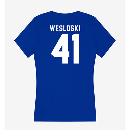 Delaware - NCAA Men's Lacrosse : Brady Wesloski - Women's V-Neck T-Shirt-1