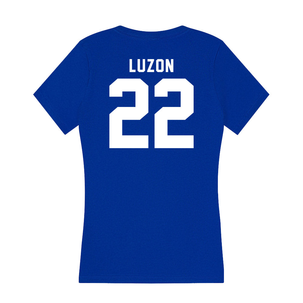 Delaware - NCAA Softball : Kristen Luzon - Women's V-Neck T-Shirt-1