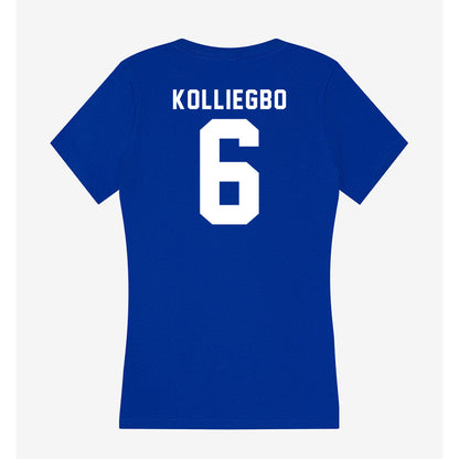 Delaware - NCAA Women's Basketball : Safiatu Kolliegbo - Women's V-Neck T-Shirt-1