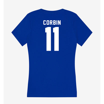 Delaware - NCAA Football : Jawarren Corbin - Women's V-Neck T-Shirt-1