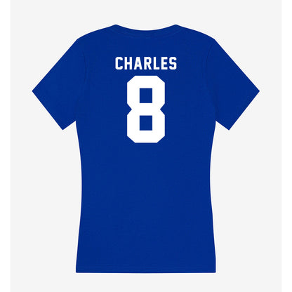 Delaware - NCAA Baseball : Anthony Charles - Women's V-Neck T-Shirt-1