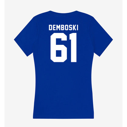 Delaware - NCAA Football : Steven Demboski - Women's V-Neck T-Shirt-1